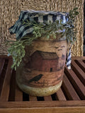 Primitive grungy jar