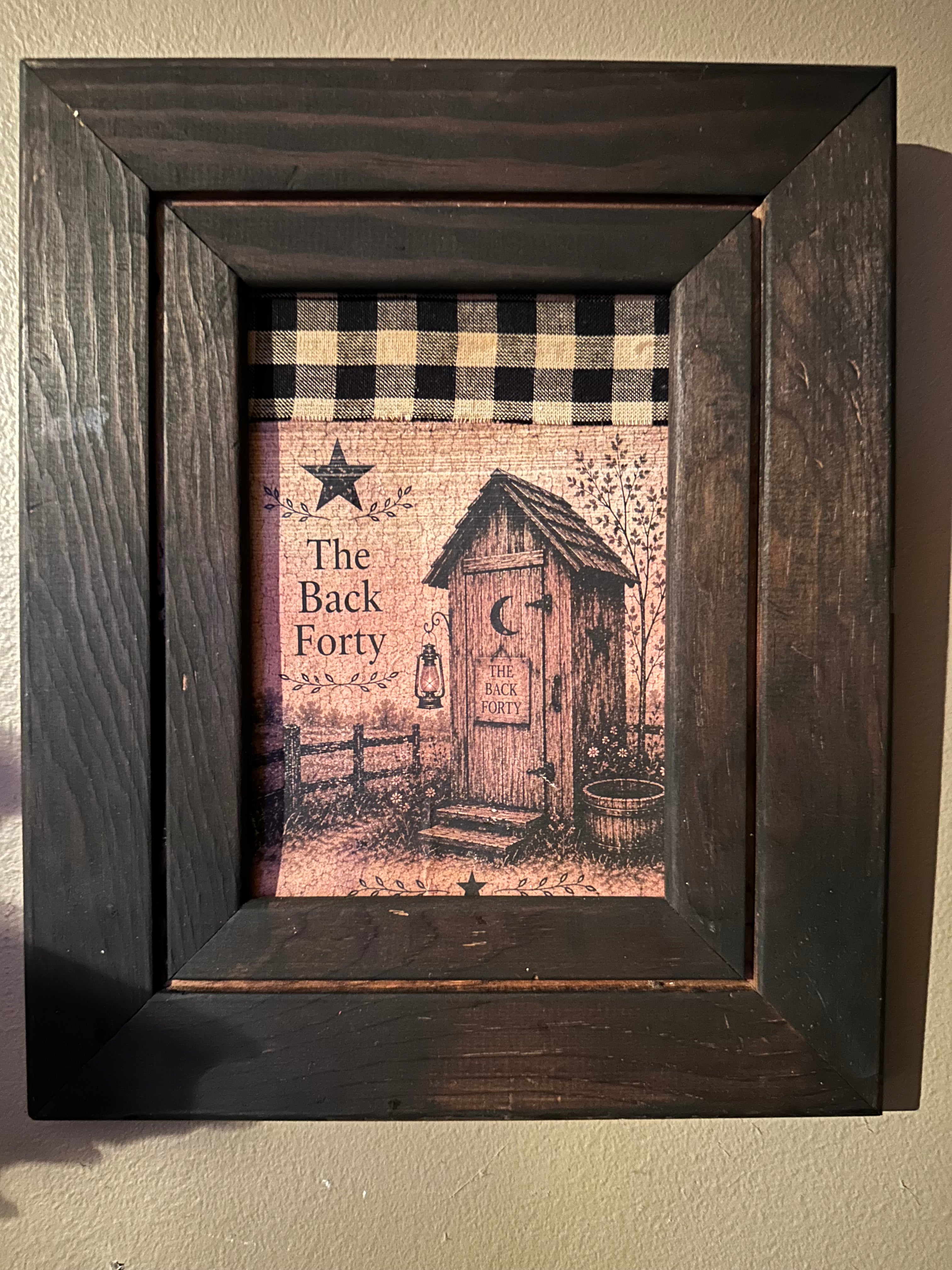 Primitive back forty out house picture