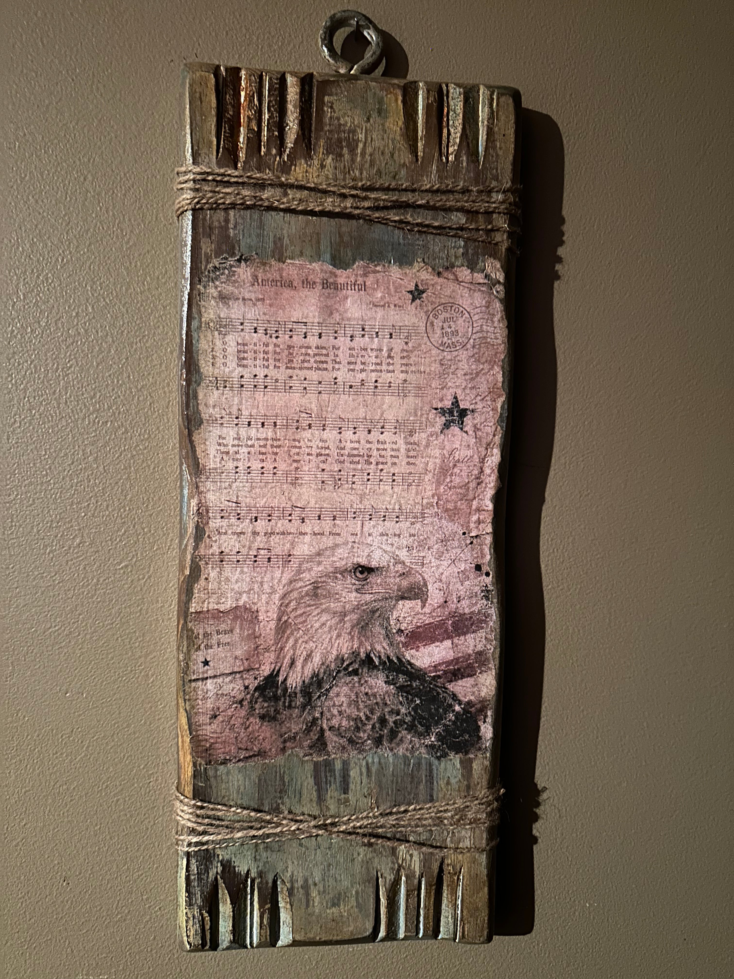 Barn wood wall plaque