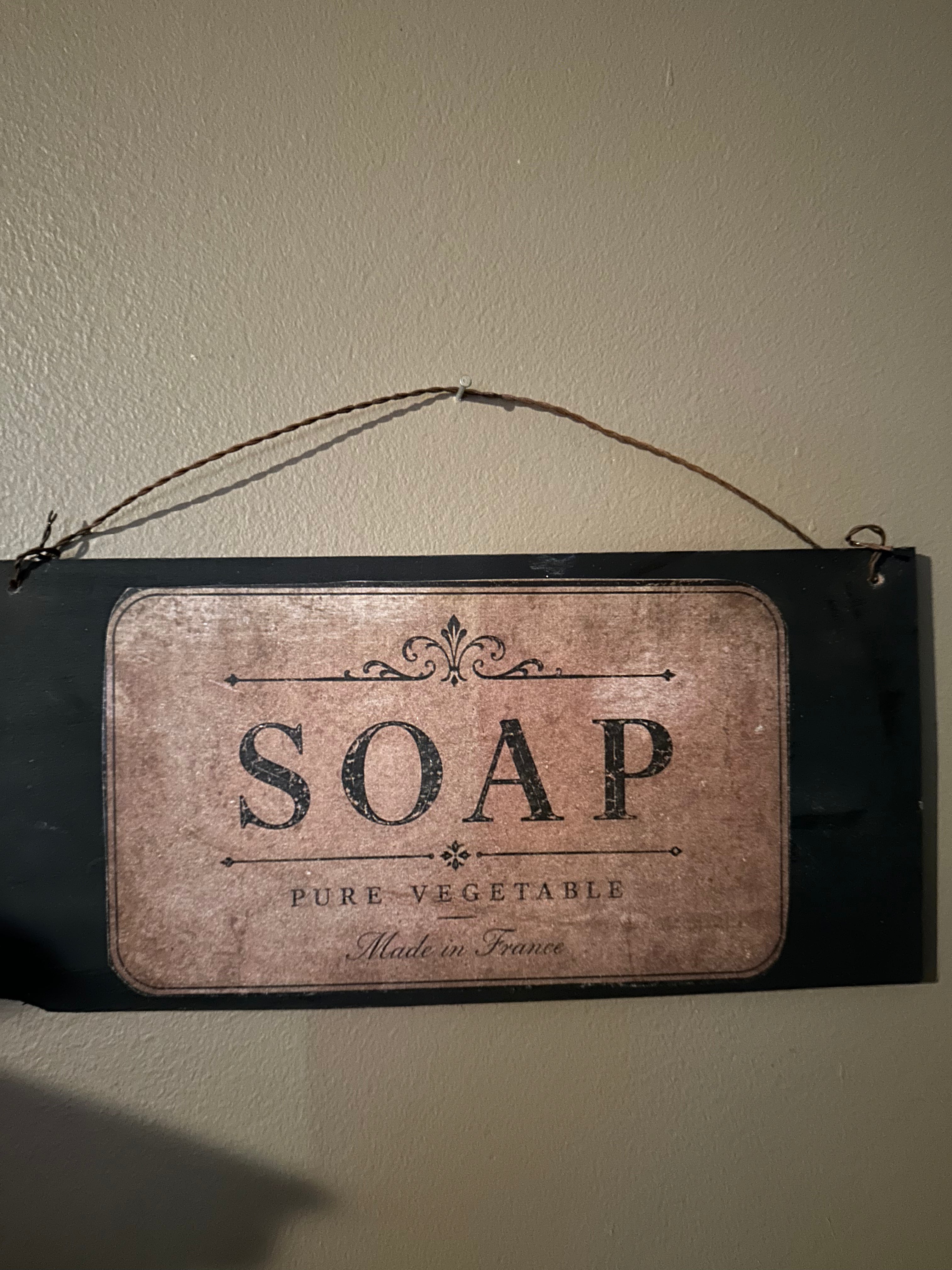 Soap hanging