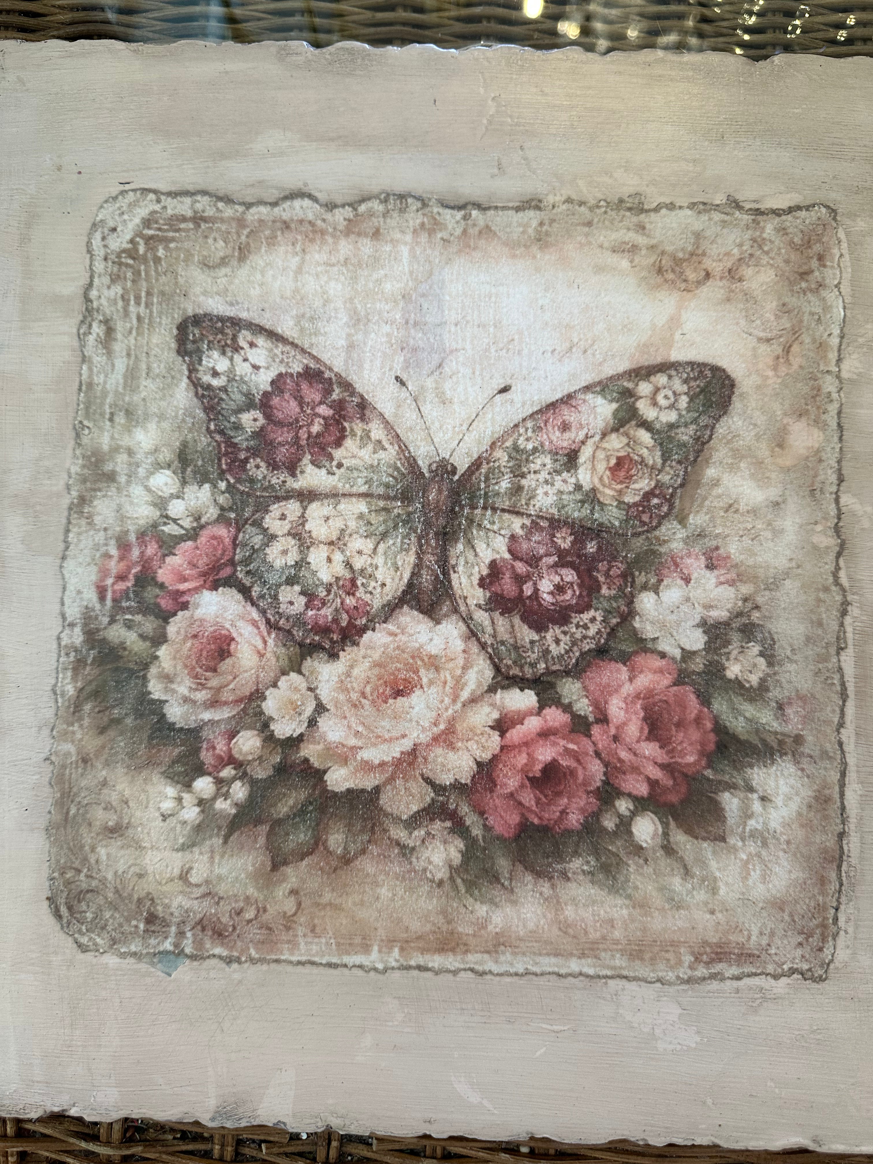 Butterfly wall tile