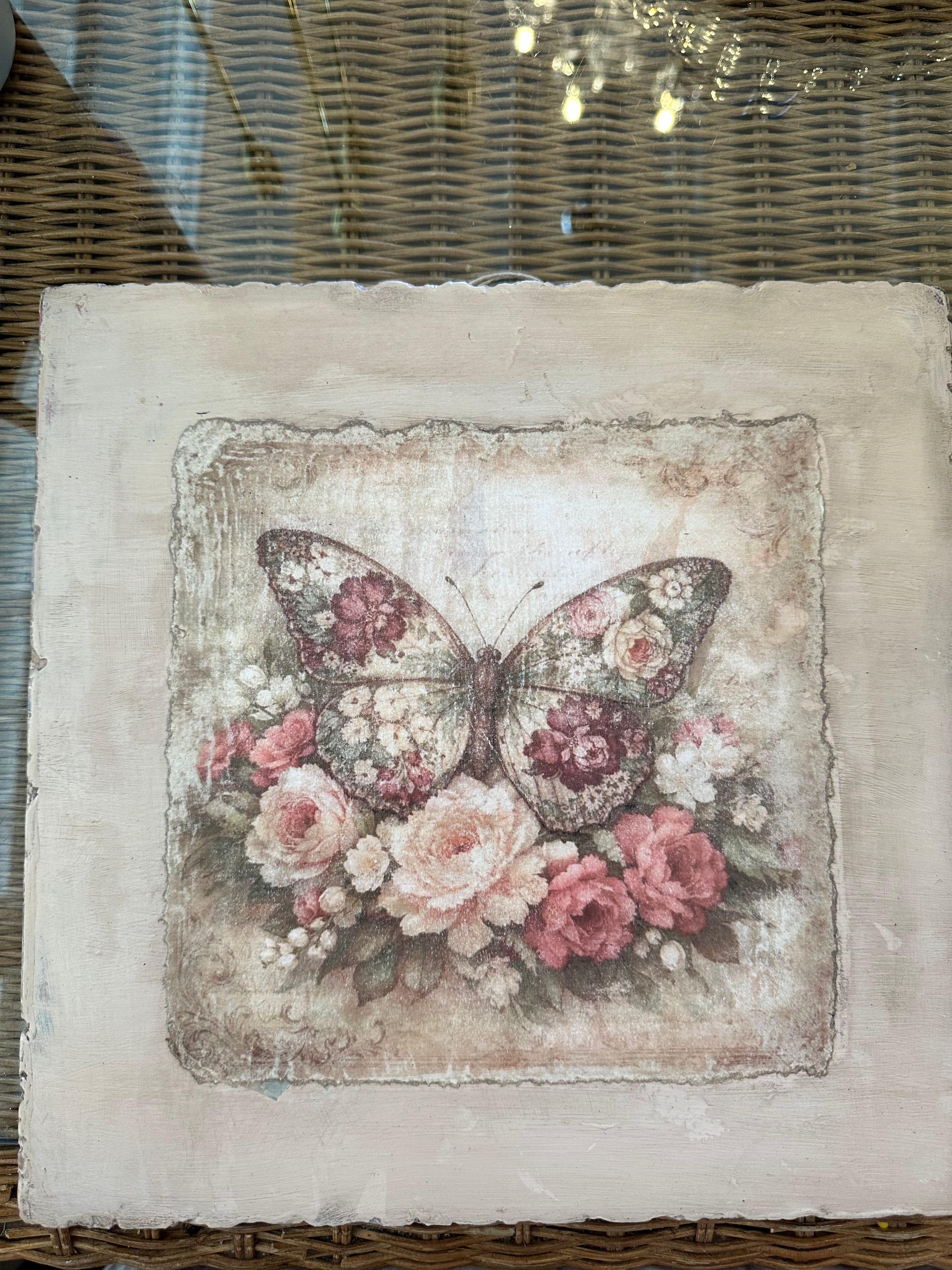 Butterfly wall tile