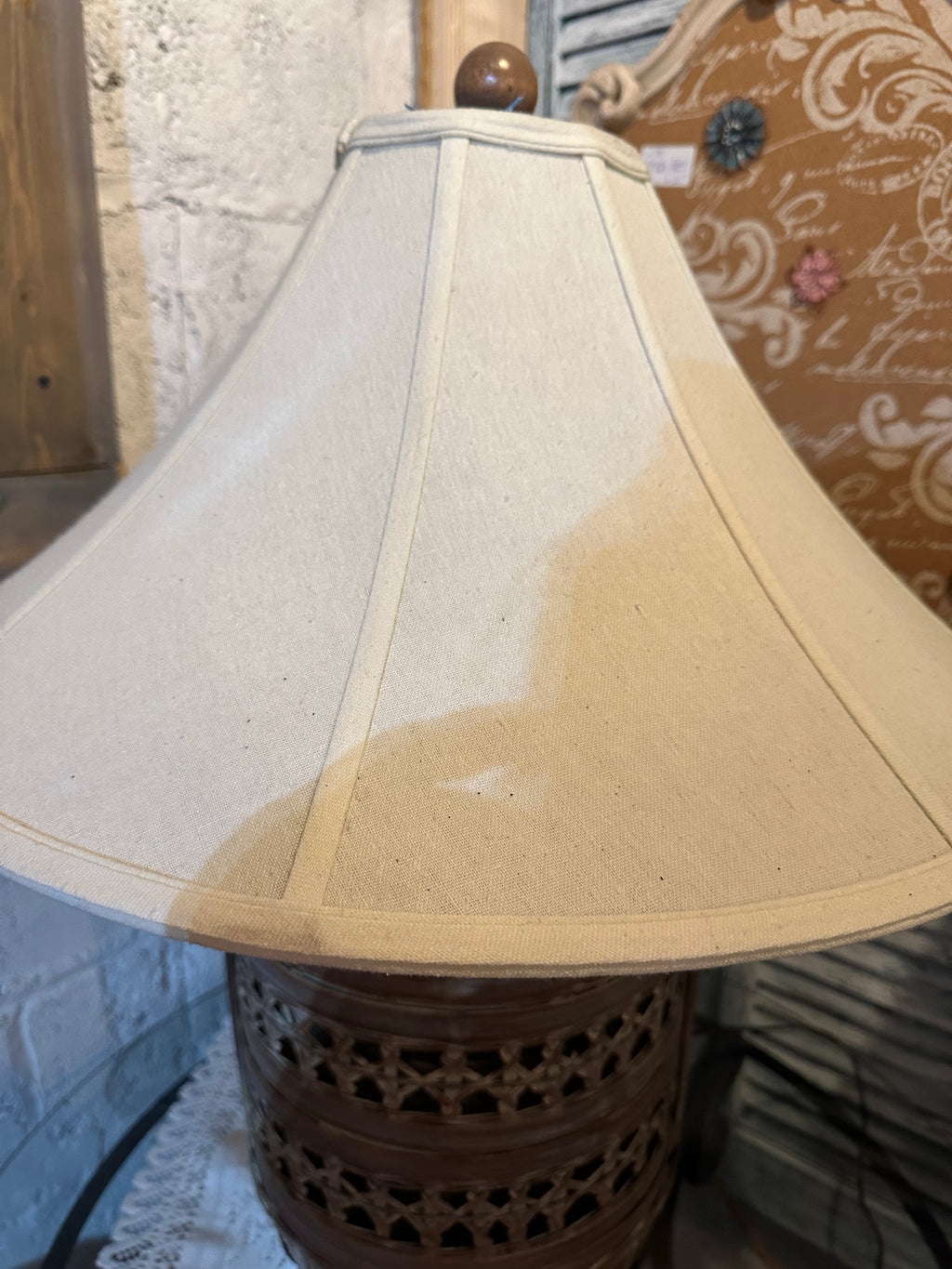 Rice bowl basket lamp